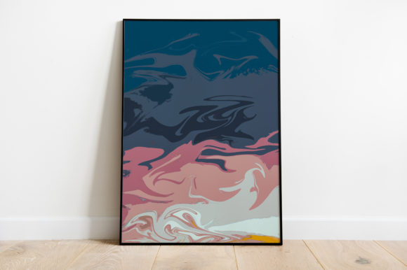 Abstract Liquid Watercolor Illustrations for Authentic Small Business Branding
