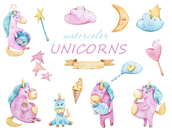 Baby Shower Watercolor Clipart: A Versatile Illustration for Local Business Branding