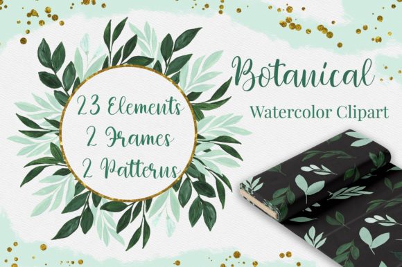 Botanical Watercolor Clipart: A Versatile Illustration for Creative Branding