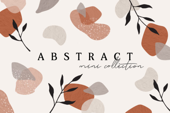 Earthy Abstract Shapes Watercolor for Branding and Illustrations
