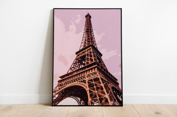 Eiffel Tower Cityscape Watercolor Illustration Review