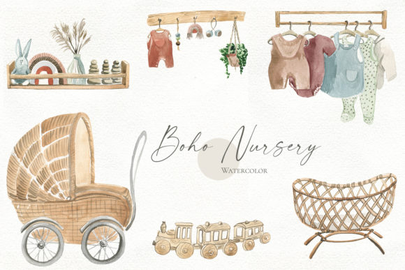 New Born Watercolor Clipart: A Fresh Addition to Local Business Illustrations