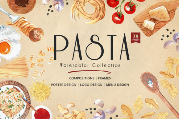 Pasta Recipe and Dishes Watercolor Embroidery Design Review