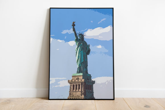 Statue of Liberty Watercolor Illustrations for Creative Projects