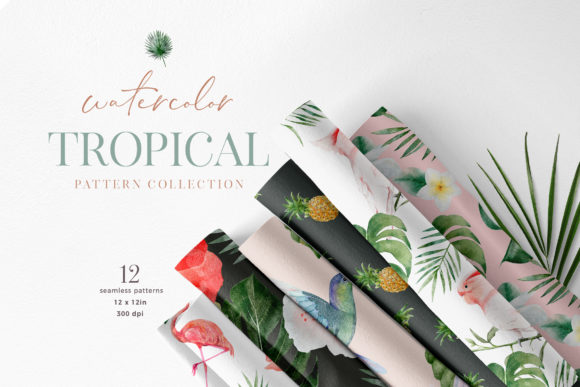 Tropical Watercolor Flower Bird Pattern Review for Real Projects