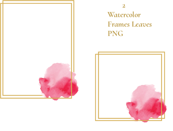 Watercolor Frames Texture: A Versatile Illustration for Creative Branding