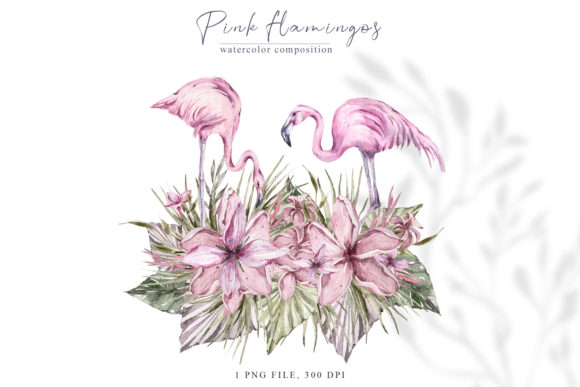Watercolor Pink Flamingo Clipart: A Versatile Illustration for Creative Sellers