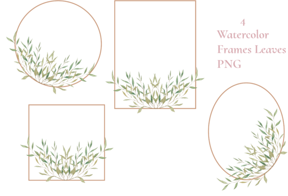 Watercolor Rosegold Frames Leaves Review for Real Projects