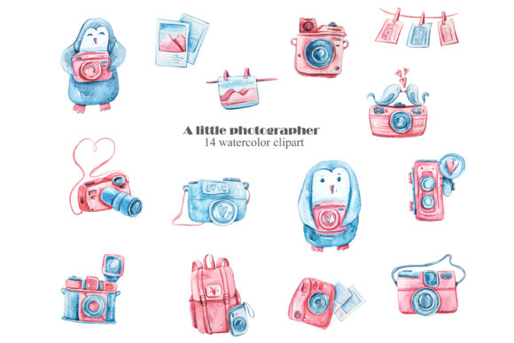 Watercolor Valentine Clipart Illustrations for Real Craft Projects