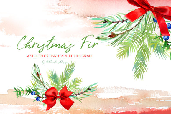 Watercolor Winter Window Design Set for Editorial and Web Illustrations